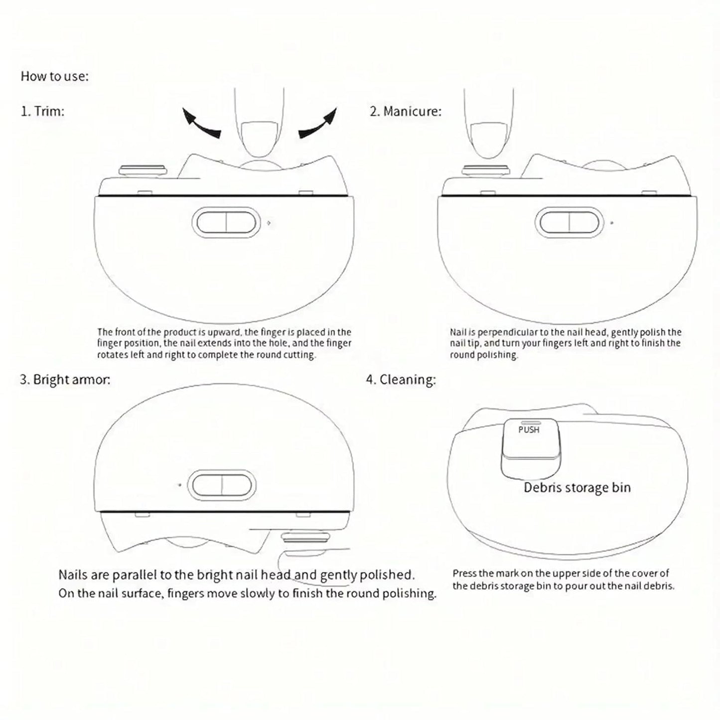 Electrical baby nail trimmer