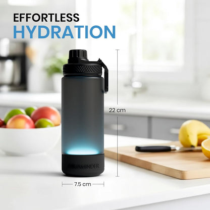 Aquaminder Smart Water Bottle Glows & Beeps
