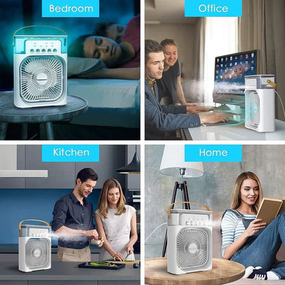 Portable air cooling fan
