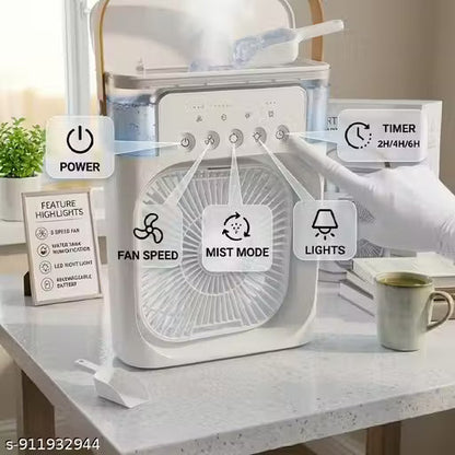 Portable air cooling fan