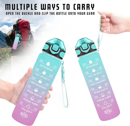 Motivational water bottle