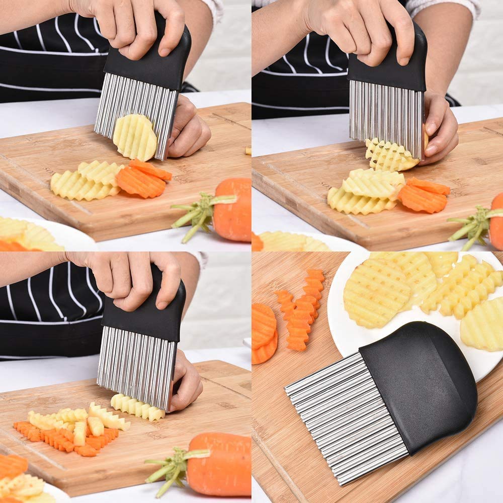 Fruit Vegetable Wavy Blade Cutter Tool (Set of 3)