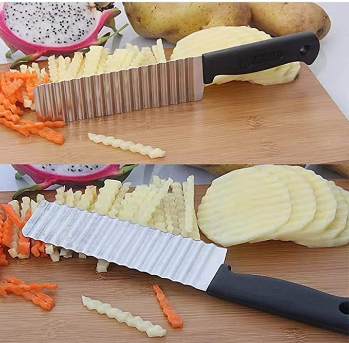 Fruit Vegetable Wavy Blade Cutter Tool (Set of 3)