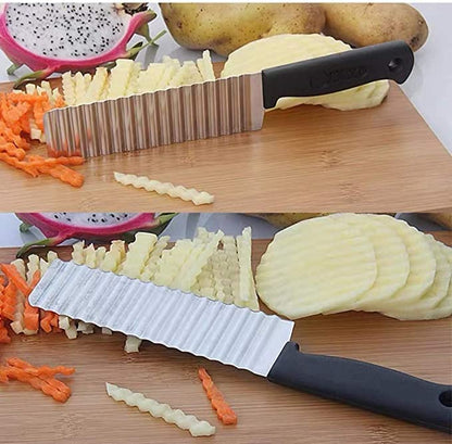 Fruit Vegetable Wavy Blade Cutter Tool (Set of 3)
