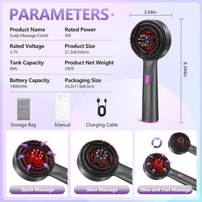 Head Scalp Electric Massager Scalp Massaging Brush