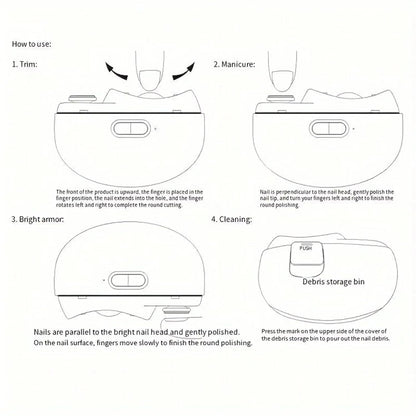 Electrical baby nail trimmer