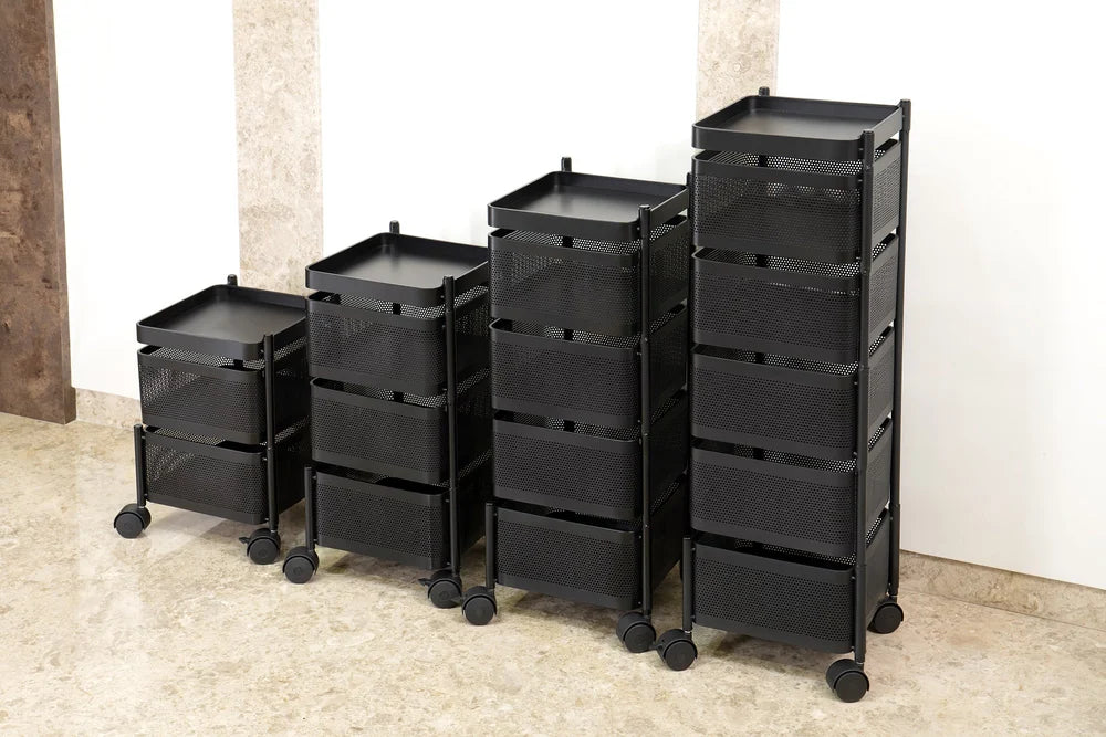 Kitchen metal trolley portable rack (5 shelf)  (4 shelf) (square)